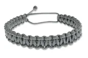 Bransoletki - Bransoletka W Kolorze Szarym Zaplatana - miniaturka - grafika 1