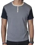 Koszulki męskie - Klasyczna szara koszulka T-shirt Spear Point L - miniaturka - grafika 1