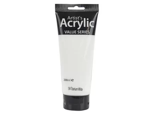 Farba akrylowa, Titanium White 104, 200 ml - Farby i media malarskie - miniaturka - grafika 1