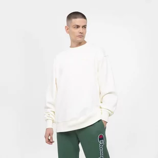 Męska bluza dresowa nierozpinana bez kaptura CHAMPION ROCHESTER ECO FUTURE Crewneck Sweatshirt - kremowa/ecru - Bluzy sportowe męskie - miniaturka - grafika 1
