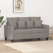 Sofy i kanapy - Vidaxl Sofa 2-Osobowa, Kolor Taupe, 120 cm, Tapicerowana Tkaniną - miniaturka - grafika 1
