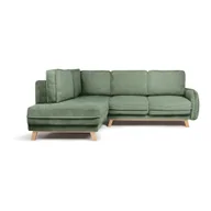 Narożniki - Jasnozielony sztruksowy rozkładany narożnik (lewostronny) Tori – Bonami Selection - miniaturka - grafika 1