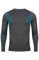 Bluzy sportowe męskie - Bluza termoaktywna męska Alpinus Active Base Layer GT43860 szaro-niebieski - miniaturka - grafika 1