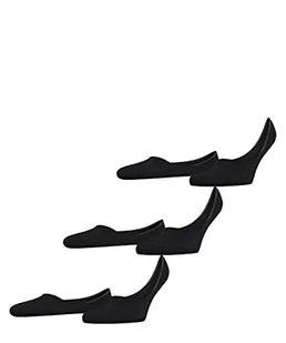 FALKE Mężczyźni Stopki Step Medium Cut 3-Pack M IN Zrównoważona Bawełna niewidoczne jednokolorowe 3 Pak, Czarny (Black 3000), 39-40 - Koszulki męskie - miniaturka - grafika 1