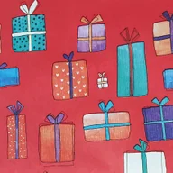 Opakowania i torebki na prezenty - Papier świąteczny prezenty kolorowy 57cmx25m 20m66 - miniaturka - grafika 1