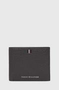 Portfele - Tommy Hilfiger portfel skórzany męski kolor szary - miniaturka - grafika 1