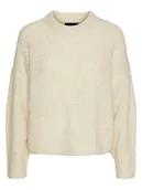 Swetry damskie - Pieces Sweter w kolorze kremowym - miniaturka - grafika 1