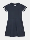 Sukienki i spódniczki dla dziewczynek - Tommy Hilfiger Sukienka codzienna KG0KG07784 D Granatowy Regular Fit - miniaturka - grafika 1