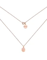 Naszyjniki - Naszyjnik z różowego złota z bryłą geometryczną - miniaturka - grafika 1