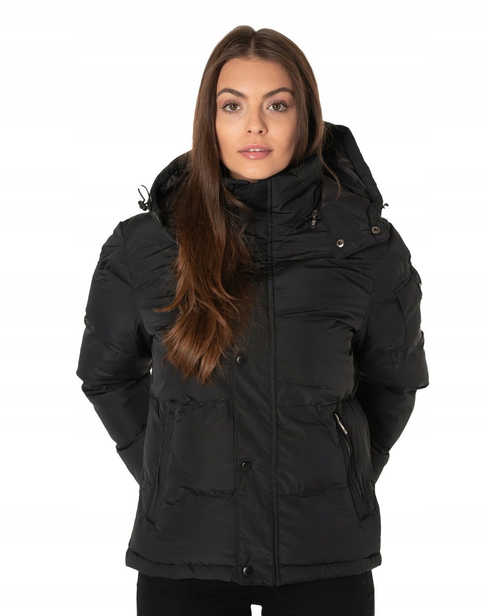 Ciepła Kurtka Damska Puchowa Ocieplana 1162-1 r XL
