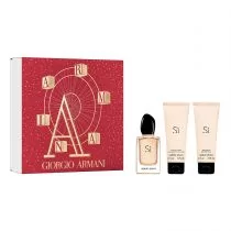 Giorgio Armani Sì zestaw Edp 50 ml + Mleczko do ciała 75 ml + Żel pod prysznic 75 ml dla kobiet - Zestawy perfum damskich - miniaturka - grafika 1