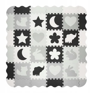 DUŻA MATA PIANKOWA 9SZT PUZZLE EDUKACYJNE DLA DZIECI GRUBA SKŁADANA - Maty piankowe - miniaturka - grafika 1