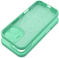 Etui i futerały do telefonów - Futerał SILICONE 2mm do IPHONE 16 Plus kompatybilny z MagSafe miętowy - miniaturka - grafika 1