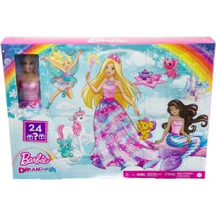 Mattel Kalendarz adwentowy Barbie Kraina fantazji - Lalki dla dziewczynek - miniaturka - grafika 1