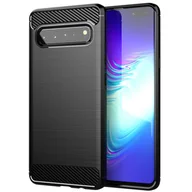 Etui i futerały do telefonów - Pokrowiec Etui Do Samsung Galaxy S10 5G w BRUSHED CZARNY Pokrowiec Ochronny Obudowa Case Cover Cadorabo - miniaturka - grafika 1