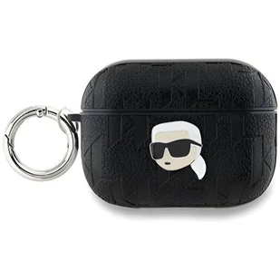 Karl Lagerfeld KLAP2PGKIPK AirPods Pro 2 (2022/2023) cover czarny/black Monogram Karl Head - Akcesoria do słuchawek - miniaturka - grafika 1