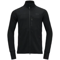 Bluzy sportowe męskie - Męska bluza Devold Thermo Wool Jkt Man Rozmiar: M / Kolor: czarny - miniaturka - grafika 1