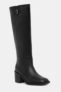 Aldo kozaki skórzane WILDROSE damskie kolor czarny na słupku 14147003 - Kozaki damskie - miniaturka - grafika 1