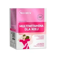 Witaminy i minerały - Suplement diety, Novativ, Multiwitamina dla niej, 60 tabl - miniaturka - grafika 1