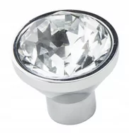 Klamki - Schaffner Gałka kryształ stożek chrom GKRSCR - miniaturka - grafika 1