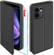 Etui i futerały do telefonów - Etui z klapką do Oppo Reno 13 FS 5G| F 5G Zamykane Czarne Futerał +Szkło 9H - miniaturka - grafika 1