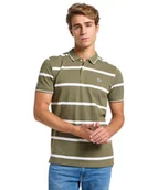 Koszulki męskie - Koszulka Lee PIQUE POLO 112363858 Mercantile Green Stripe M - miniaturka - grafika 1