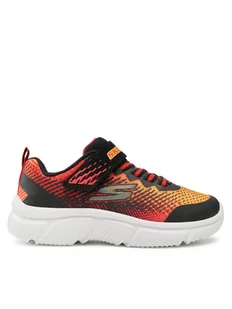 Skechers Sneakersy Norvo 405035L/BKRD Pomarańczowy - Buty dla chłopców - miniaturka - grafika 1