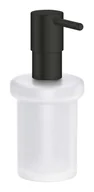 Mydelniczki i dozowniki mydła - Grohe QuickFix Start - Dozownik mydła, szkło/czarny mat 411882430 - miniaturka - grafika 1