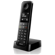 Telefony stacjonarne - Telefon Bezprzewodowy Philips D4701B/34 Czarny - miniaturka - grafika 1