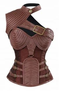Charmian Damski steampunk-gotycki gorset z grubej. Rozmiar: S - Odzież ciążowa - miniaturka - grafika 1