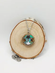 Naszyjnik z łańcuszkiem Kolorowy - Naszyjniki - miniaturka - grafika 1