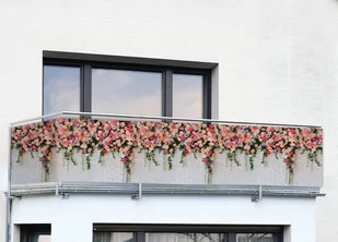 Osłona Na Balkon Róże, 5 M X 35 Cm - Parawany - miniaturka - grafika 1