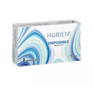 Horien, Disposable, Soczewki miesięczne -2.25 krzywizna 8,6, 3 szt. - Soczewki kontaktowe - miniaturka - grafika 1