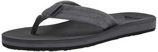 Quiksilver Carver Nubuck M męskie klapki japonki, Szary szary czarny, 39 EU - Klapki i japonki męskie - miniaturka - grafika 1