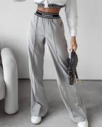 Spodnie damskie - Spodnie damskie OLAVOGA VANILLA 2024 szare M - Fashionplace - miniaturka - grafika 1