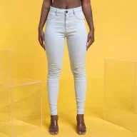 Spodnie damskie - Jeansy damskie LABELLAMAFIA PANTS MIX CLASSICOS DENIM - miniaturka - grafika 1