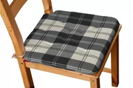 Meble modułowe i akcesoria - Dekoria Siedzisko Olek na krzesło krata czarno-biała 42 × 41 × 3,5 cm Edinburgh 225-115-74 - miniaturka - grafika 1