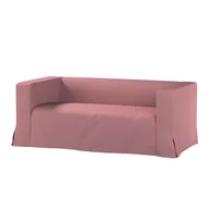 Pokrowce na meble - Dekoria pl pl Pokrowiec na sofę Klippan 2-osobową długi z kontrafałdami zgaszony róż 177 x 88 x 66 cm Cotton Panama 1013-702-43 - miniaturka - grafika 1