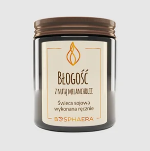 Sojowa świeca zapachowa - Błogość z Nutą Melancholii - 190g - Bosphaera - Świece - miniaturka - grafika 1