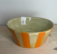Miski i półmiski - Miska żółto - pomarańczowa - miniaturka - grafika 1