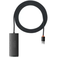 Huby USB - Hub 4w1 Baseus Lite Series USB do 4x USB 3.0 2m (czarny) - miniaturka - grafika 1