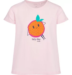 Bluzki dla dziewczynek - T-shirt z krótkim rękawem dla dziewczynki, z motywem owocowym, jasnoróżowy 9-13 lat - grafika 1