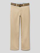 Spodnie i spodenki dla chłopców - Spodnie materiałowe z paskiem model ‘BEDFORD’ - miniaturka - grafika 1