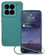 Etui i futerały do telefonów - Bizon Silikonowe etui z pierścieniem magnetycznym Case Silicone Magnetic Sq do Xiaomi 15, ciemnozielone - miniaturka - grafika 1