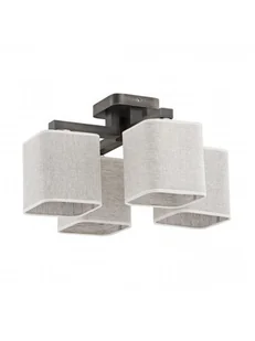 TK Lighting Lampa oprawa sufitowa plafon Ibis New 4x60W E27 grafitowy 1939 - Oprawy, klosze i abażury - miniaturka - grafika 1