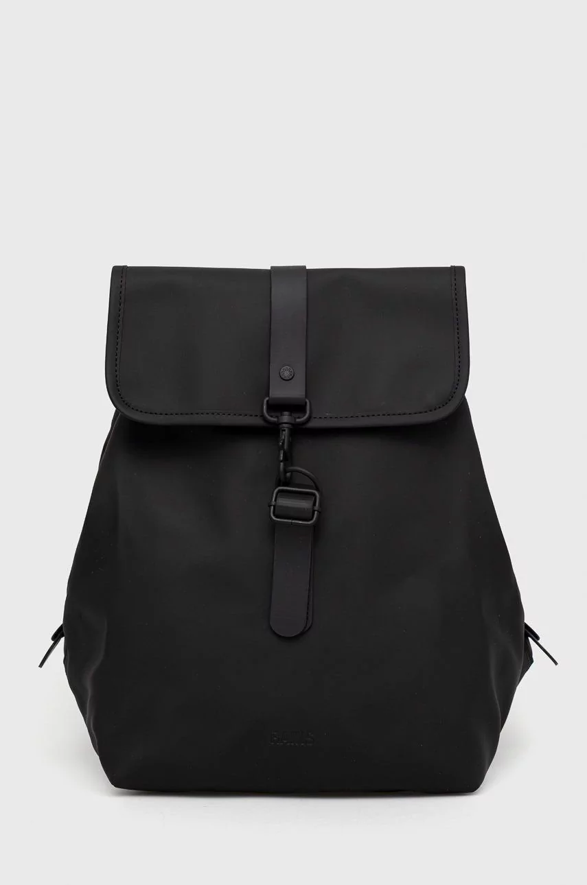 Rains plecak 13870 Bucket Backpack kolor czarny duży gładki