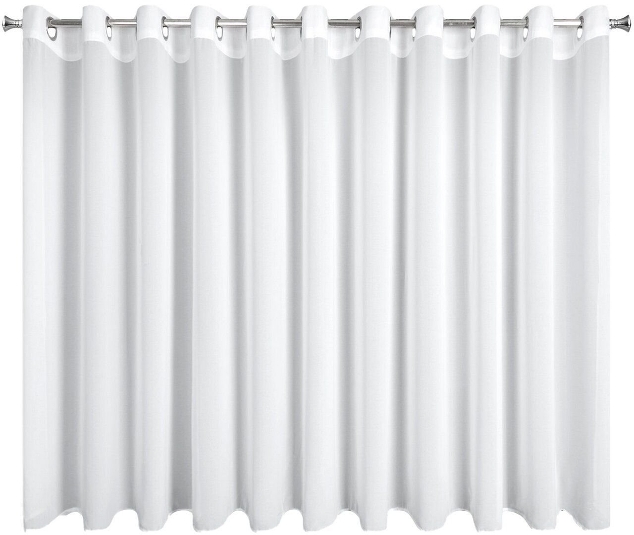 Eurofirany Firana gotowa DEBRA 400x160 cm biała na przelotkach