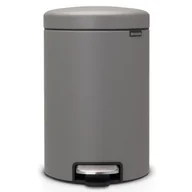 Kosze na śmieci - Brabantia Kosz na śmieci pedałowy NewIcon 20l mineral concrete grey 119163 - miniaturka - grafika 1
