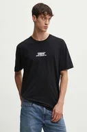Koszulki męskie - Vans t-shirt bawełniany męski kolor czarny z nadrukiem VN000HFFBLK1 - miniaturka - grafika 1