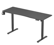 Biurka gamingowe - Silver Monkey ED-160 Essential Czarne - miniaturka - grafika 1